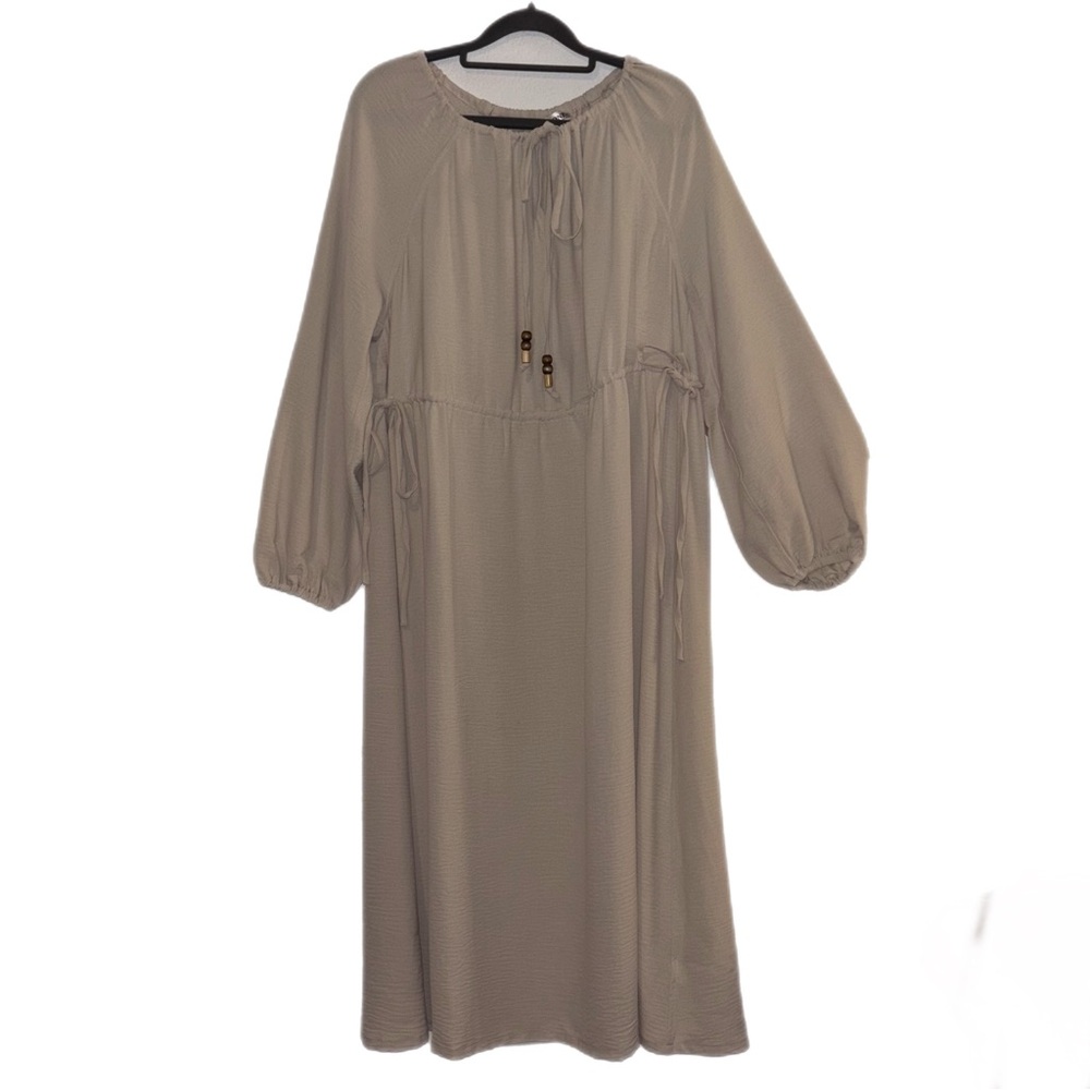 Everyday Jones by Madeline Jones Tan Long Sleeve Dress - Picture 3 of 9